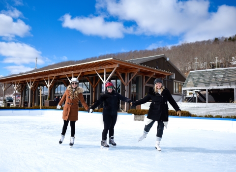Benjamin Bridge Winery's outdoor skating rink Outdoor Skating Rink