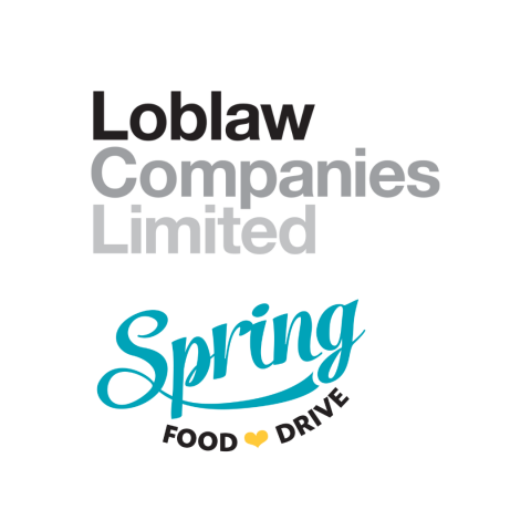 Logo displaying the words Loblaw Companies Limited Spring Food Drive