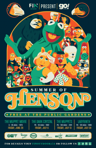Summer of Henson poster Image of Muppet characters and the heading Summer of Henson
