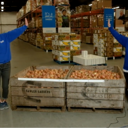 Carly and Ashlan in the warehouse