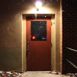 Entry way to the warming centre