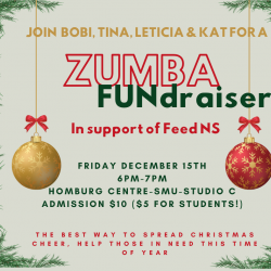 Zumba Fundraiser December 15th at SMU. 6pm $10