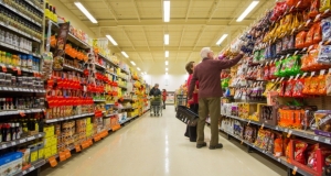 picture of an aisle at a grocery store