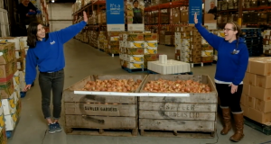 Carly and Ashlan in the warehouse