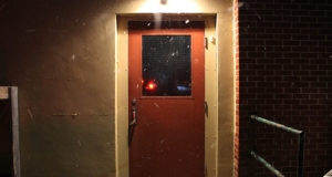 Entry way to the warming centre